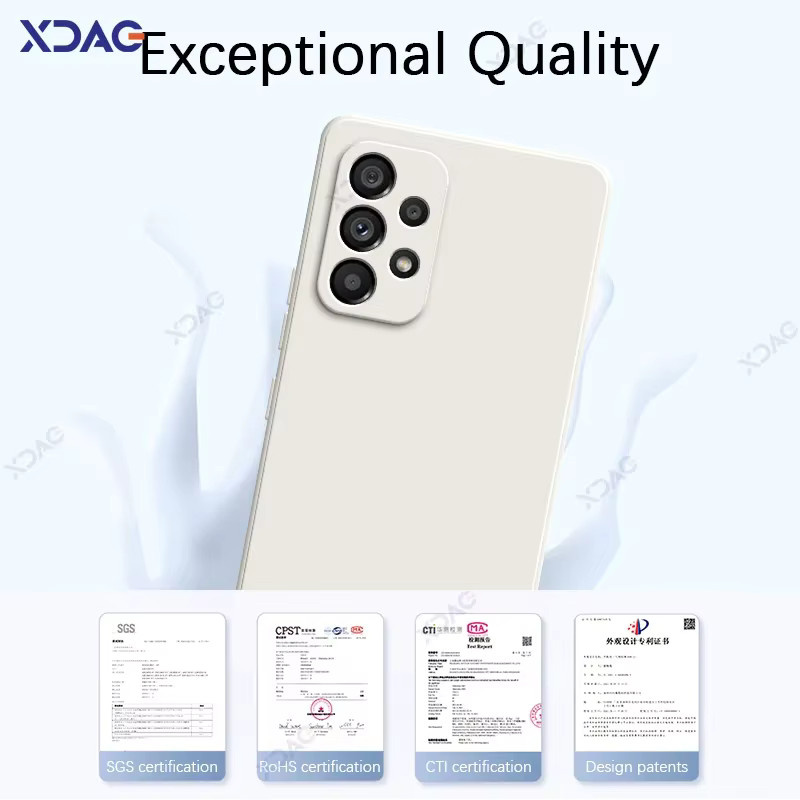 Original Samsung Soft Case Flüssigsilikonhülle für Galaxy A13 A23 A33 A53 A73 in Purple - Bild 3