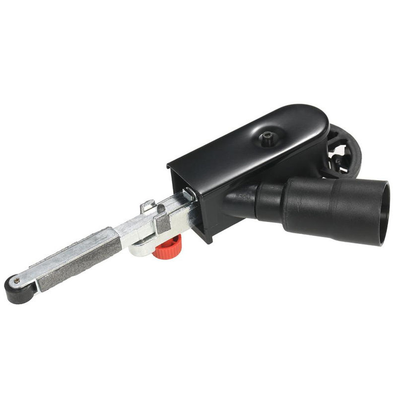 Kkmoon Mini DIY Schleifer mit Schleifbandadapter und Bandkopfschleifer für 115 mm 4,5 Zoll und 125 mm 5 Zoll M14, Schwarz, Aluminium - Bild 5