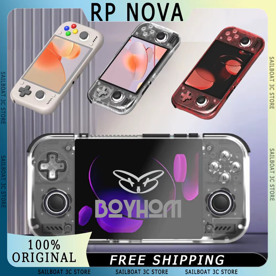 Retroid Pocket Nova Retro Handheld-Spielkonsole mit 4,5 Zoll 120Hz AMOLED Display, Snapdragon 8 Gen2, Android-Spielgerät in Schwarz - Bild 2