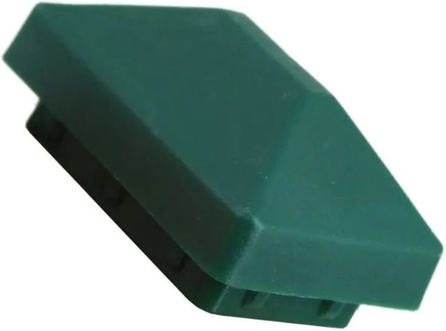 Galaflor Pfostenkappe mit Dach aus Kunststoff in Grün für rechteckige Pfosten 40 x 60 mm - Bild 1