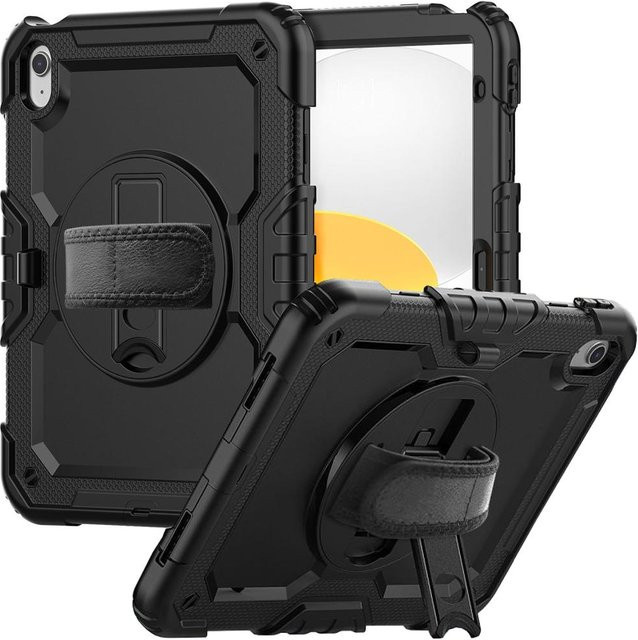 Tech-Protect Solid360 Schutzhülle für iPad 10.9 (10. Generation 2022) und iPad Pro 11 (2025) in Schwarz - Bild 1