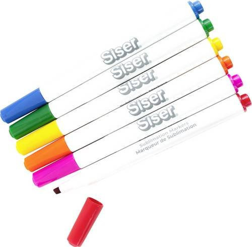 Siser Sublimation Marker Set mit permanenten Mehrfarb-Tinten und Bullet-Spitze - Bild 1