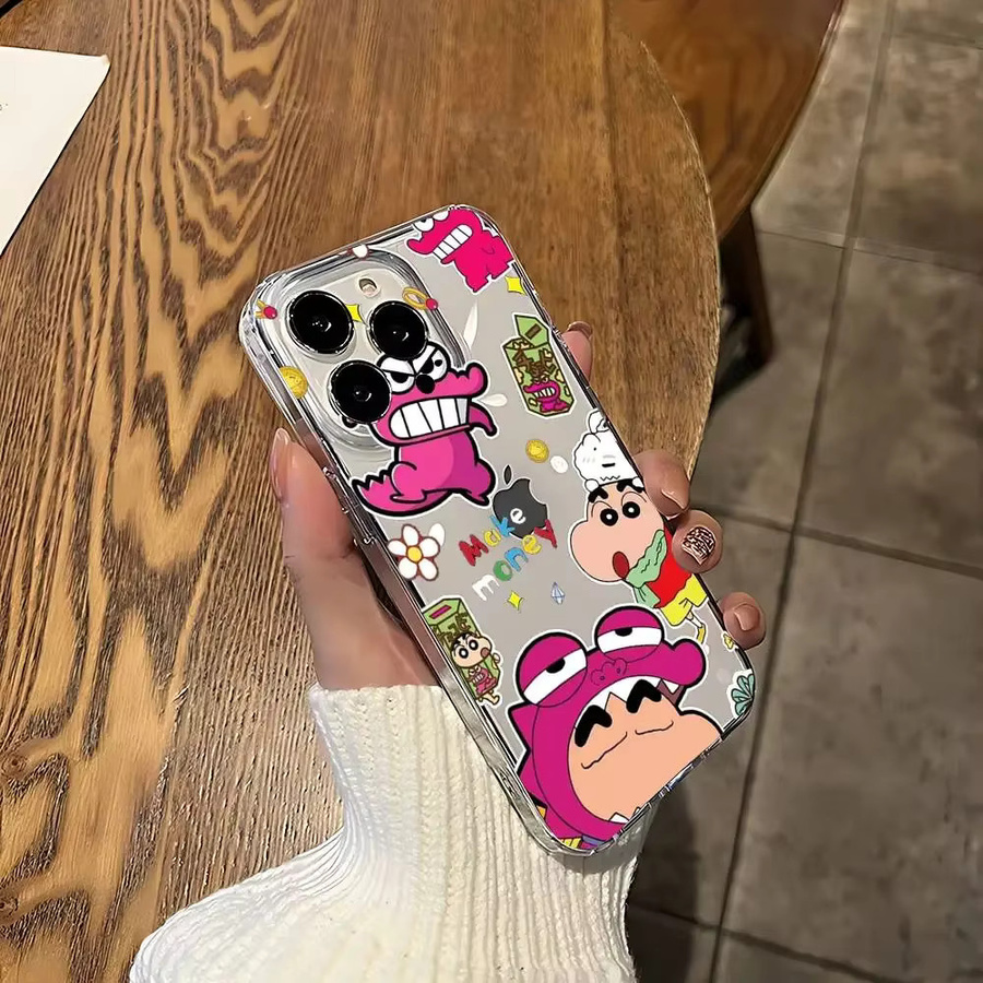 G-Crayon R-Shinchan iPhone Schutzhülle Transparente Weiche Abdeckung für iPhone 17 16 15 14 13 12 11 Pro Max Plus Mini - Bild 5