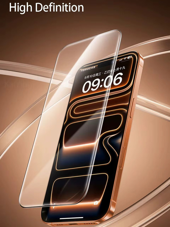 KaiYingF Schutzglasfolie aus gehärtetem Glas mit oleophober Beschichtung, transparent, 3-5 Stück für iPhone 17 16 15 14 13 12 11 Pro Max Plus XR - Bild 7