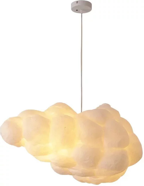 JIANKEXING LED Wolken-Pendelleuchte aus Seidenbaumwolle in Weiß für Wohnzimmer, Restaurant oder Kinderzimmer - Bild 1