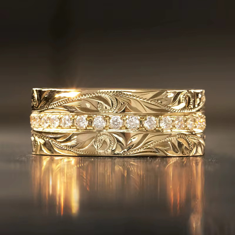 Huitan Ring Damen, Gold, Zirkonia - Bild 2
