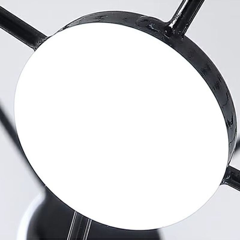 Vecli Nordic Postmodern Deckenleuchte im Fischernetz-Design in Schwarz und Weiß - Bild 4