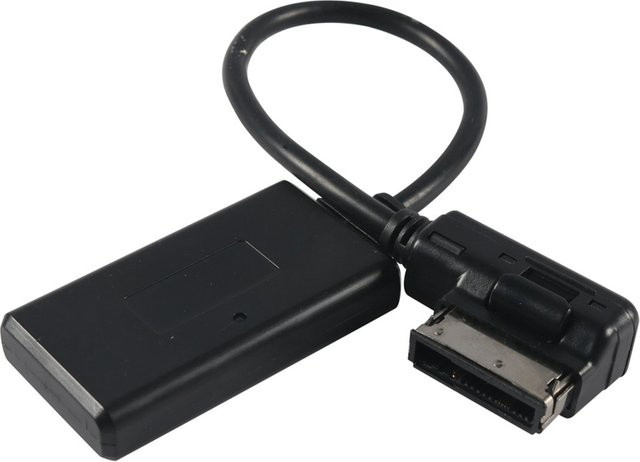 Bluetooth AUX Wireless Adapter für Smartphones mit rechteckiger MMI-Buchse in Schwarz - Bild 1