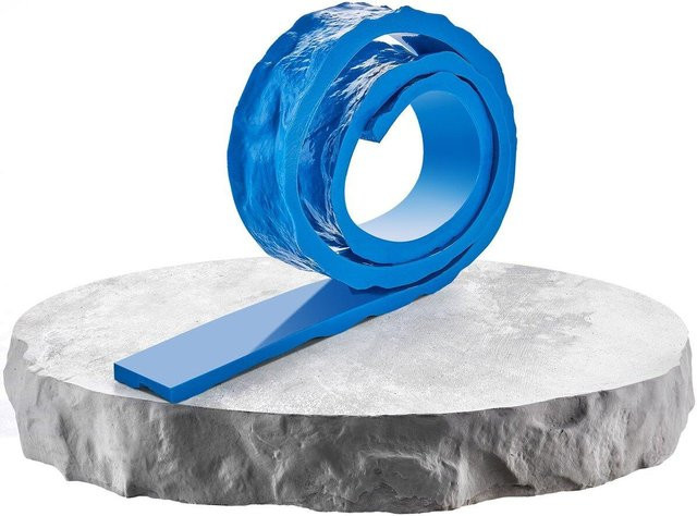 Buying Solutions MB Rechteckige Polyurethan-Stempelsteinmatte für Beton in Blau, B/H: 23,1 cm x 7,6 cm - Bild 1