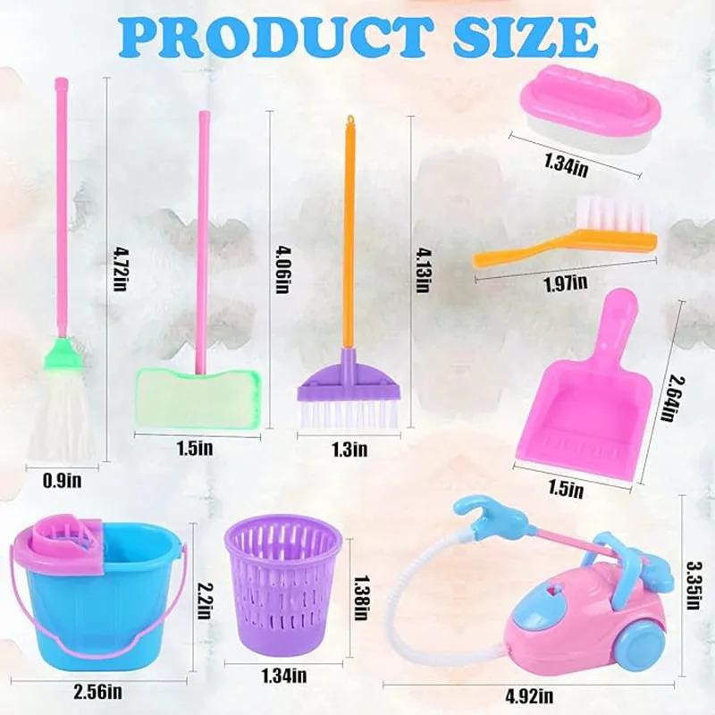 Linyi toy Reinigung Werkzeug Kollektions-Set 9-teiliges Set bunt - Bild 2
