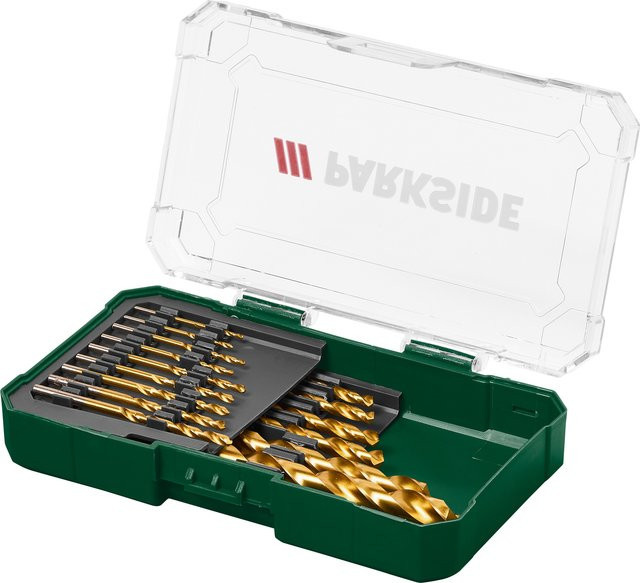 Parkside HSS-Spiralbohrer-Set, Steinbohrer-Set, Holzbohrer-Set und Bitschrauber-Set PBB 4 C2 in Multicolor, 15-teilig - Bild 1