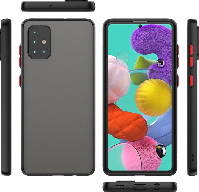 Stoßfeste Panzer-Schutzhülle aus hartem PC für Samsung Galaxy A-Serie in Schwarz oder Blau - Bild 1