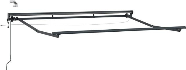 vidaXL Elektrischer Markisenrahmen mit LED-Beleuchtung in Anthrazit, B x T: 300 x 250 cm - Bild 1