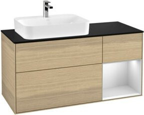 V&B Waschtischunterschrank Finion in Eiche lackiert, Breite: 120 cm, Tiefe: 50,1 cm, Höhe: 50,1 cm - Bild 1