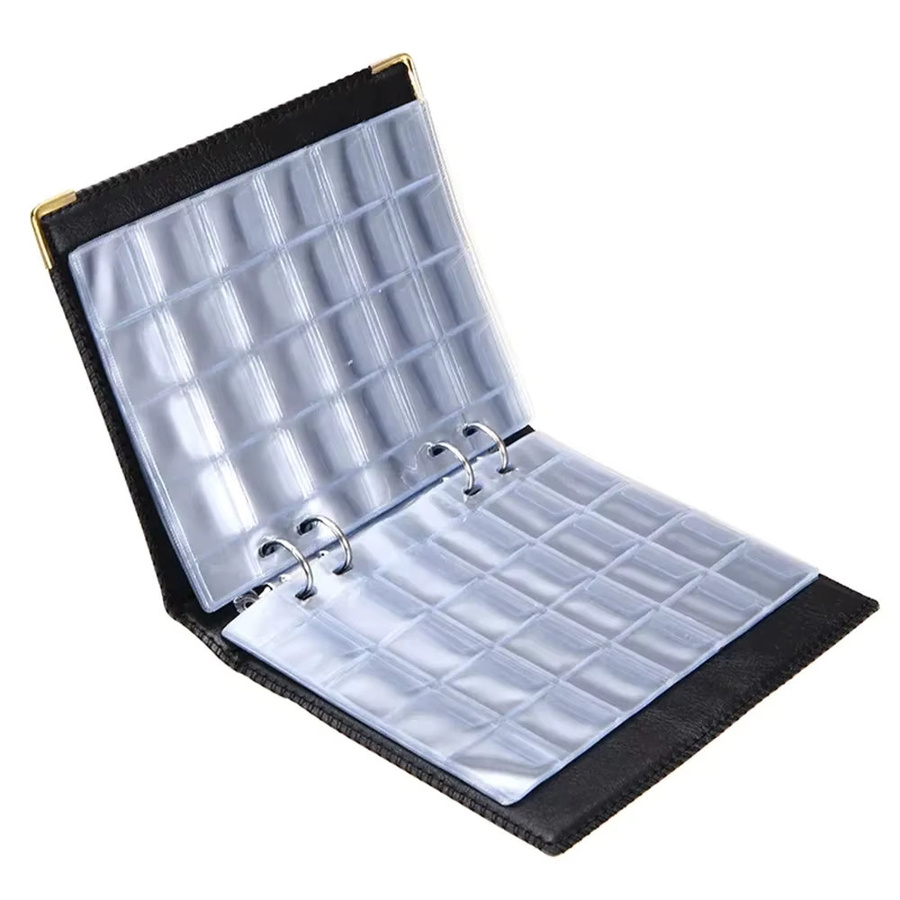 D&D Münzsammelbuch in Schwarz mit 480 Taschen für Gedenkmünzen, 20 Seiten, Organizer für Münzgrößen 20 mm, 25 mm, 27 mm und 30 mm - Bild 2