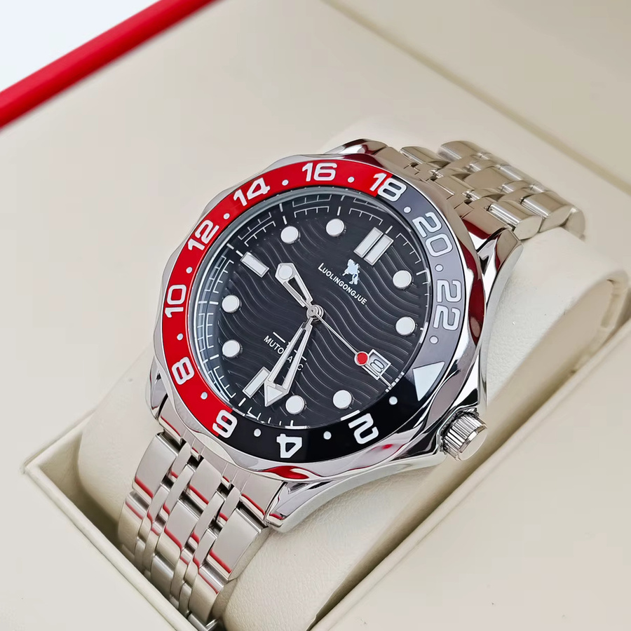 LUOLINGONGJUE Armbanduhr, Automatik, Edelstahl, Schwarz, Herren - Bild 1