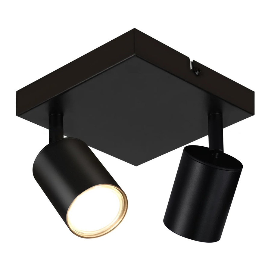 NETTLIFE Deckenstrahler aus Metall in Schwarz, moderner LED-Zylinder mit verstellbarem Lichteffekt und GU10-Fassung - Bild 2