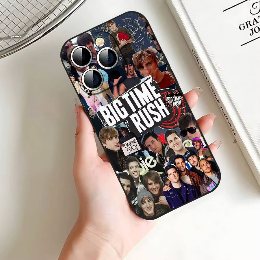 Mesuca B-Big T-Time Rush Band Handyhülle für iPhone 11 bis iPhone 17 Pro Max, Soft Cover, Schwarz/Mehrfarbig - Bild 5