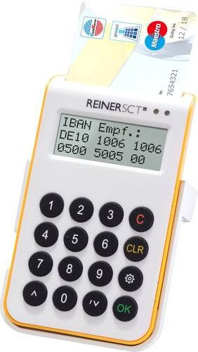 REINER SCT cyberJack one Chipkartenleser mit Sicherheitsklasse 3, SECODER-Funktion und TAN Generator, USB 2.0, weiß-gelb, B: 68 mm, T: 12 mm, H: 114 mm - Bild 2