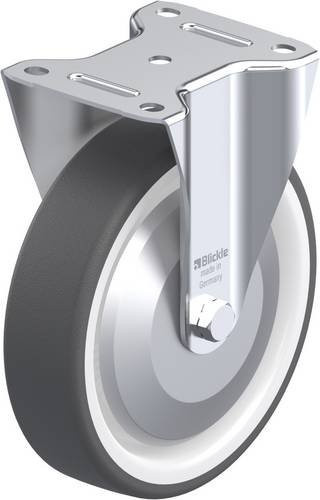 Blickle Bockrolle B-POTH 200R-FA in Grau und Weiß mit Kunststoffrad, Durchmesser: 200 mm, Tragfähigkeit: 400 kg - Bild 1