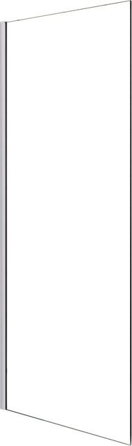 AICA Walk In Duschwand aus Glas mit Nano-Beschichtung, transparent, B: 130 cm, H: 200 cm - Bild 1
