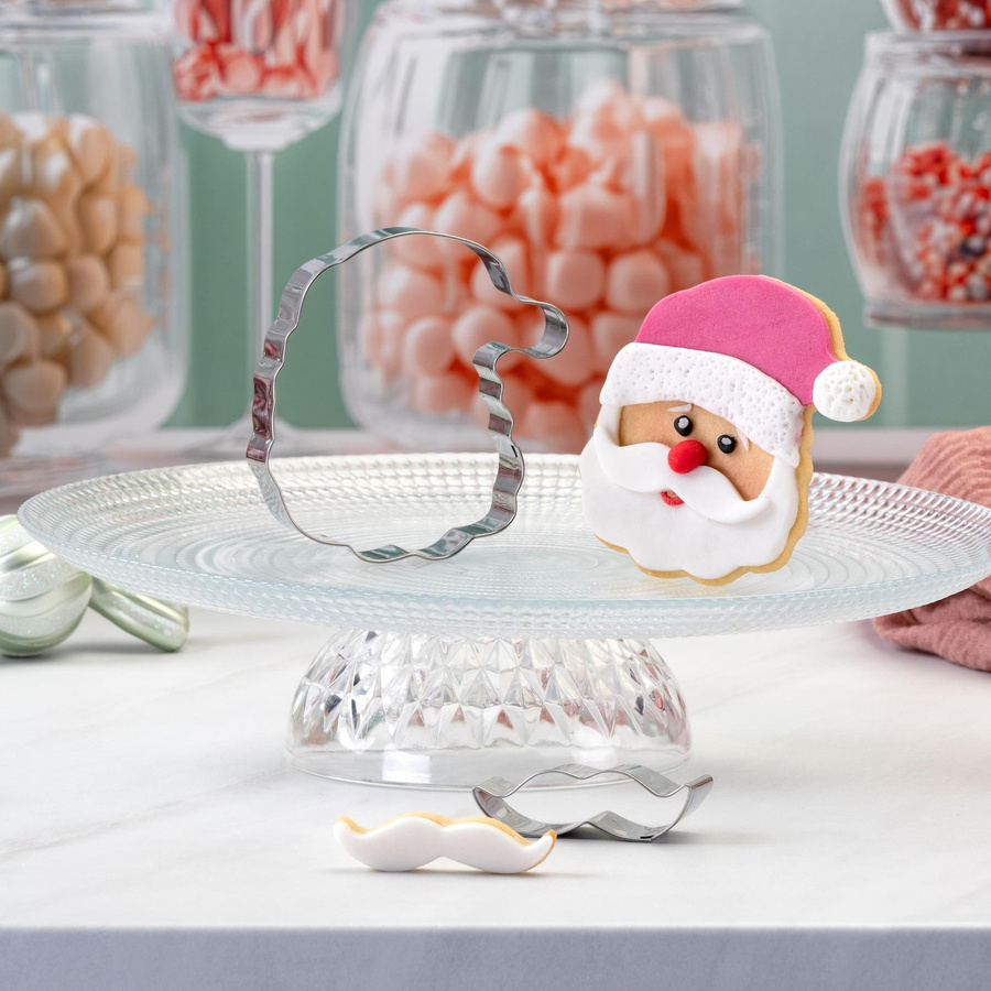 Zenker Ausstecher-Set Santa und Mustache The Christmas Candy Shop aus Edelstahl in Silber - Bild 2
