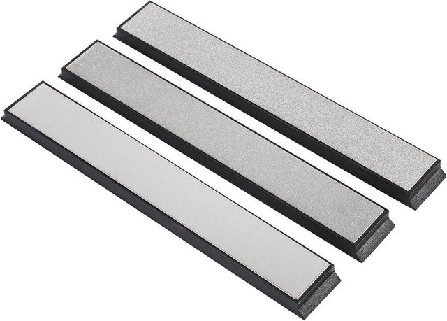 TOMTOP Diamant Schleifstein Set für Küchenmesser, 3er Pack, Körnung 240/600/1000, Farbe Weiß - Bild 1