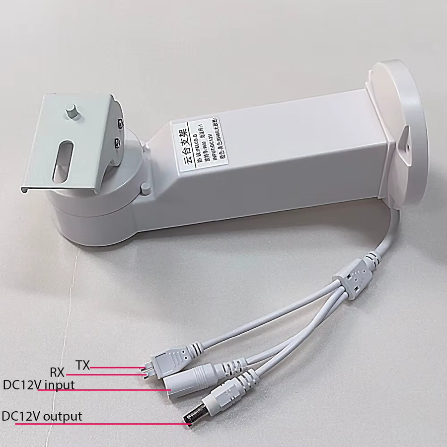 KEYTWO P/T-Halterung für PTZ IP-Kamera mit 270 Grad horizontaler und 70 Grad vertikaler Rotation in Weiß - Bild 2