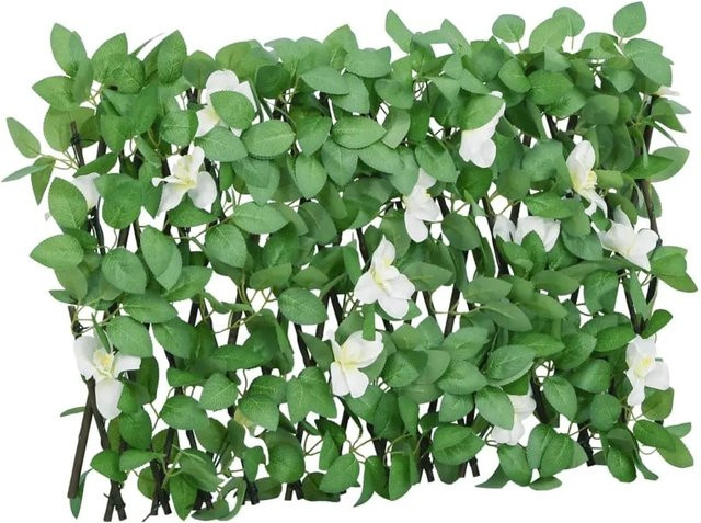 vidaXL Rankgitter mit künstlichem Efeu in Grün, 5 Stück, erweiterbar, Höhe: 180 cm, Breite: 30 cm - Bild 1