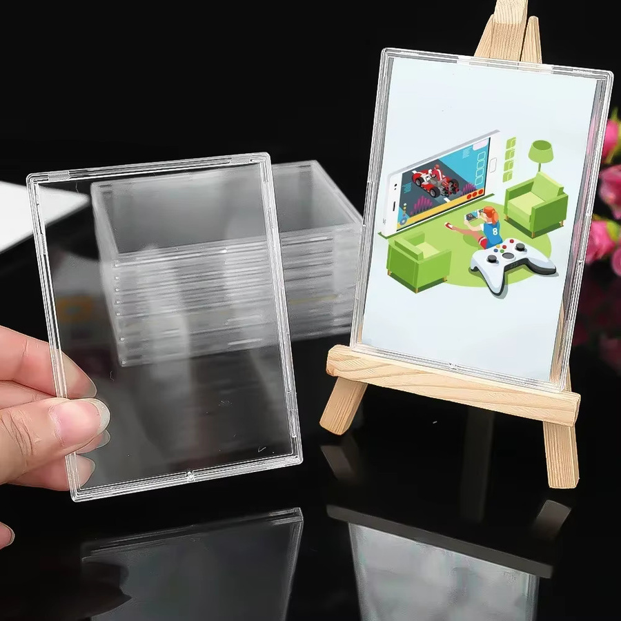 Transparenter Acryl-Kartenhalter im Snap-Typ für Sammelkarten, Gaming und Kpop Idols - Bild 3