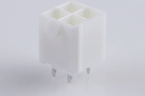 Molex Einbau-Buchsenleiste Standard in Weiß mit Goldkontakten, Rastermaß 4.2 mm - Bild 1