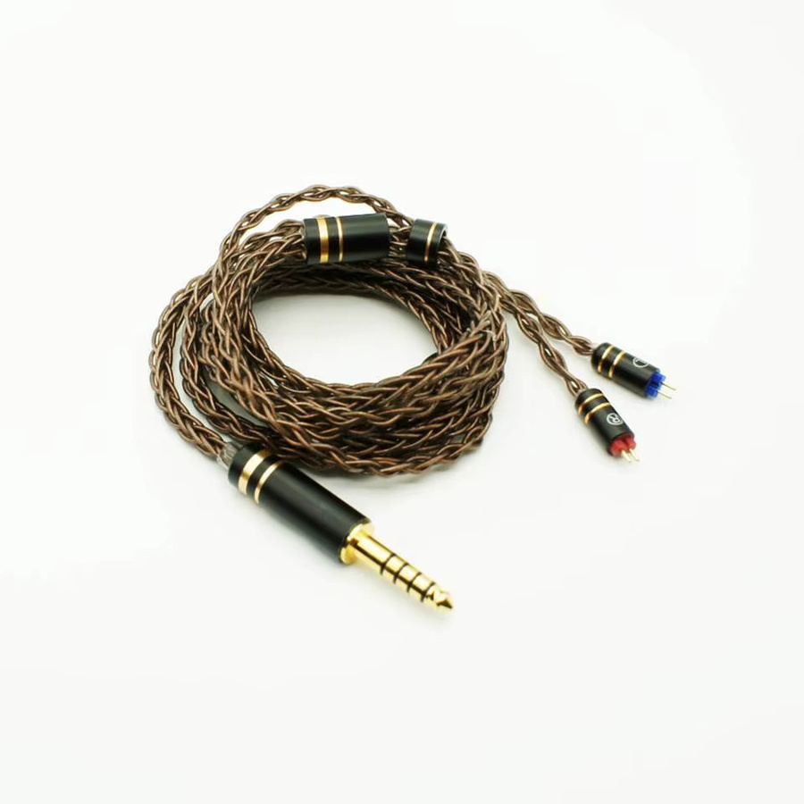 Ist Audio C8 HiFi-In-Ear-Ersatzkabel mit 8 Strängen und 19 Adern, MMCX/2Pin 0,78mm, Braun - Bild 2