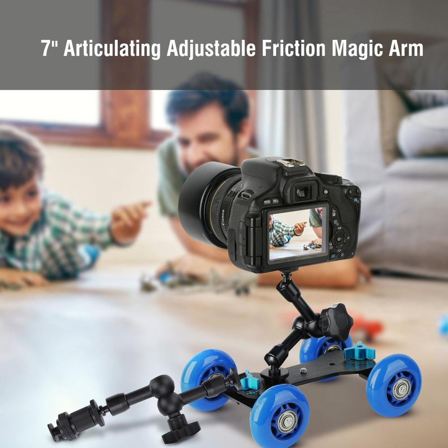 Andoer Magic Arm mit verstellbarem Gelenk und Reibung für die Blitzschuhmontage, Schwarz - Bild 4