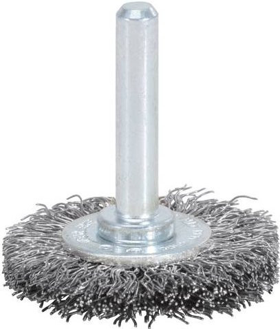 KS Tools Rostfreie Stahldrahtbürstenscheibe aus Edelstahl in Silber, Durchmesser: 75 mm - Bild 1