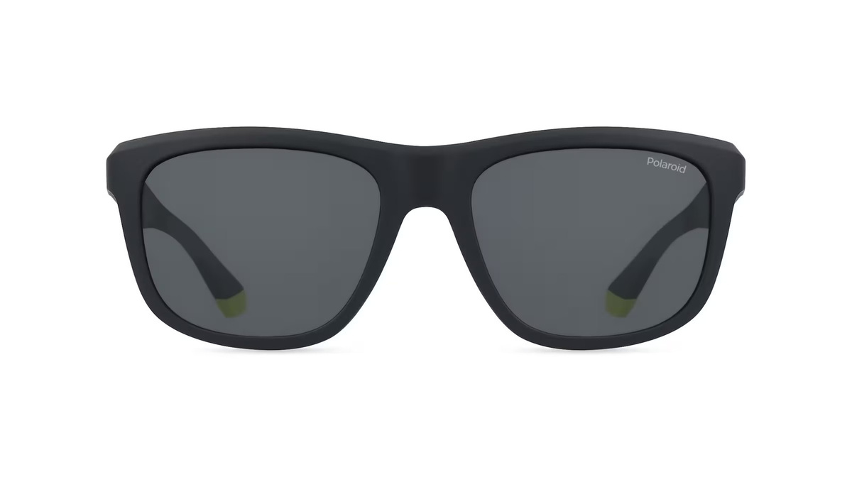 Polaroid PLD 2163/S Sonnenbrille, Vollrand, quadratisch, Kunststoff, Unisex, schwarz, grau - Bild 1