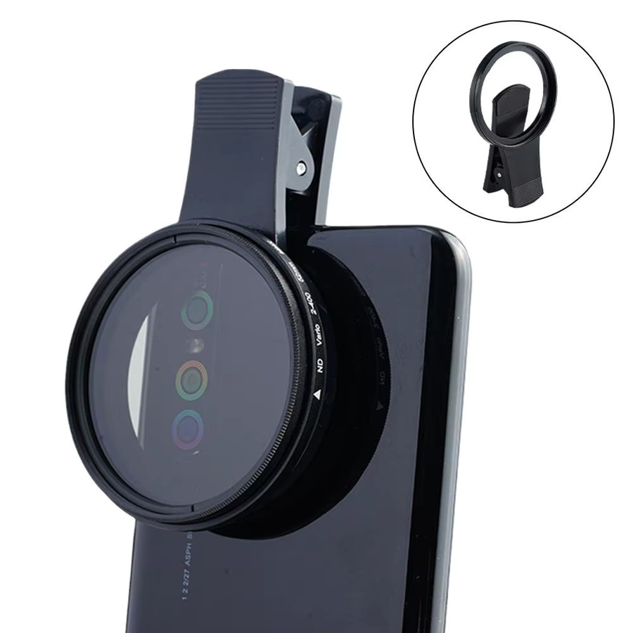 ND2-400 Einstellbarer ND-Filter für Mobiltelefone, 37 mm, Schwarz, zur Bildverbesserung bei Nachtaufnahmen und Sonnenfinsternissen - Bild 5
