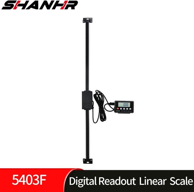 SHANHR Digitale Linearwaage mit LCD-Anzeige und Fernbedienung, 0–500 mm, Schwarz - Bild 1