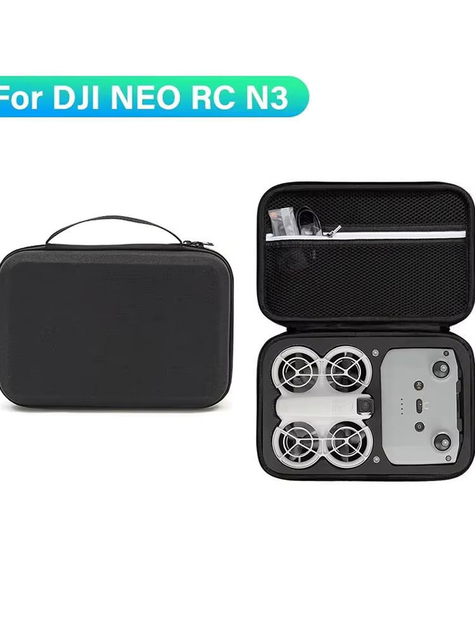 Fomscvka Aufbewahrungstasche für DJI Neo Mini und DJI RC N3 Controller, tragbare Kamera Tasche für Drohnenzubehör in Schwarz oder Grau - Bild 6