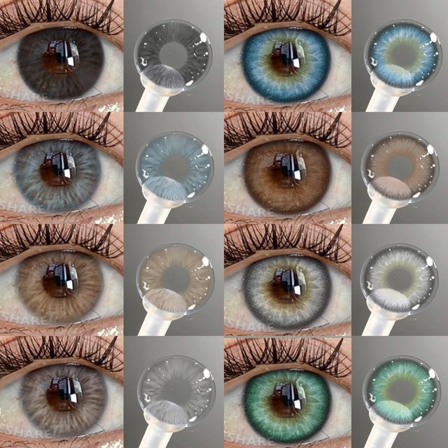 EYESHARE Kontaktlinsen, farbig, für braune/graue Augen, grün - Bild 1