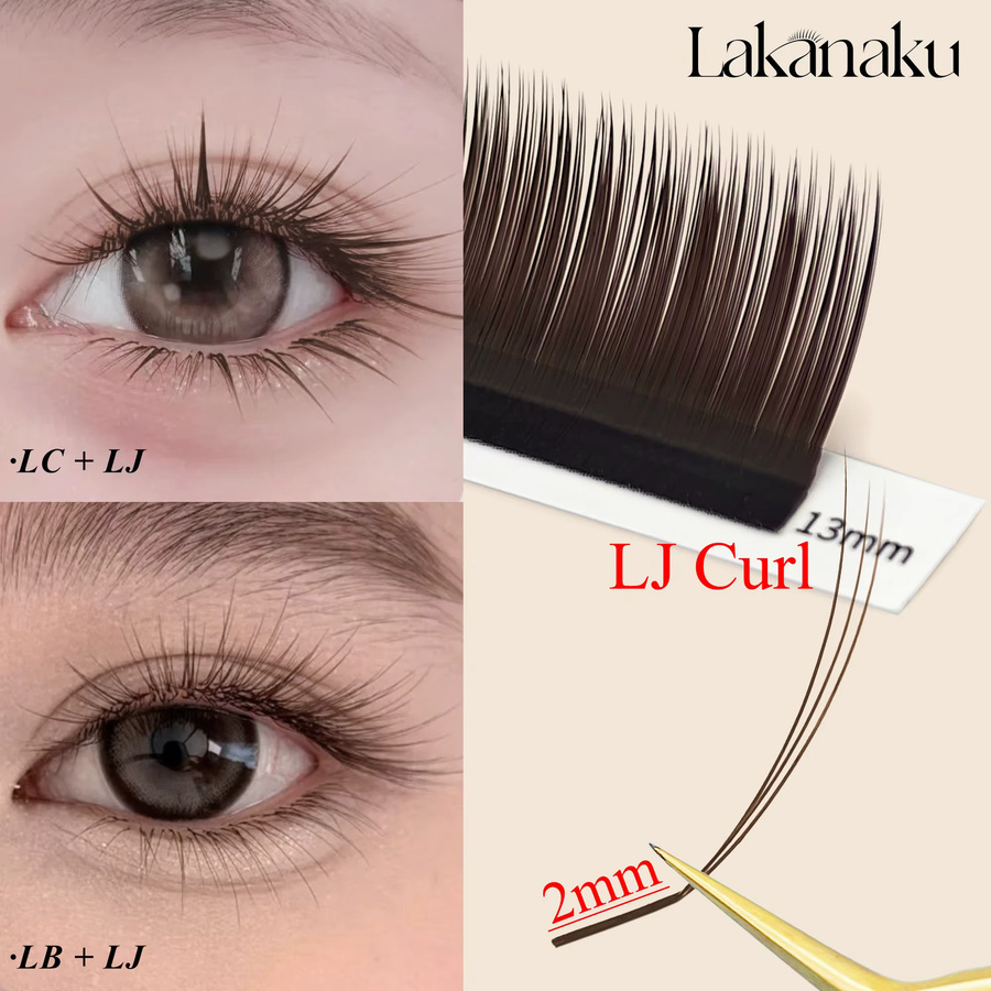 LAKANAKU Camellia Lashes Wimpern-Spikes Wispy Set, LJ-Black - Bild 2