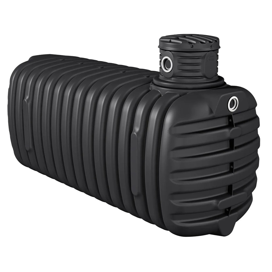 4rain Erdtank 4100 L in Schwarz inklusive Schachtverlängerung, Lippendichtungen und Tankabdeckung mit Kindersicherung - Bild 2