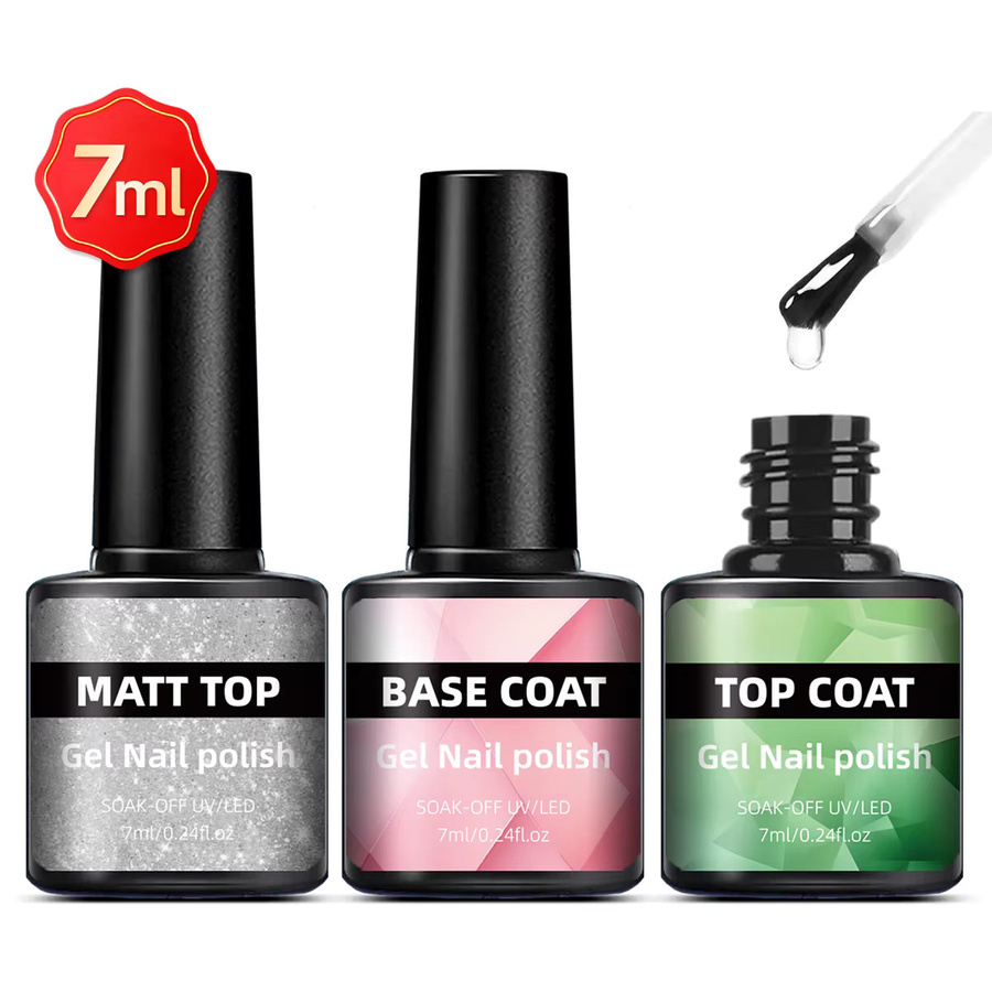 Faandin Nail Art Basisgel, Clear, Matt, 24oz - Bild 1
