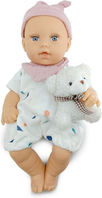 Moni Kinderpuppe Bear und Baby, Kuscheltier, 30 cm, rosa, beweglicher Körper - Bild 1