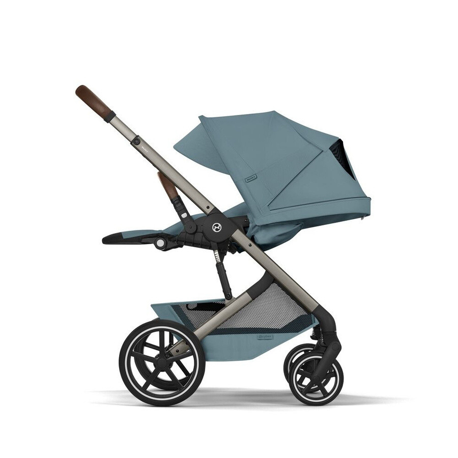 Cybex Kinderwagen Balios S Lux Kombiwagen mit Carry Cot in Stormy Blue und Taupe Frame - Bild 2