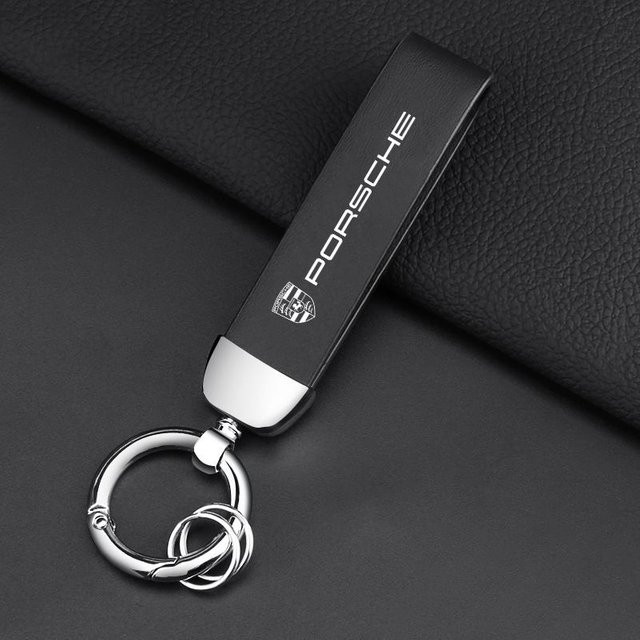 Porsche Schlüsselanhänger Leder, Unisex - Bild 1