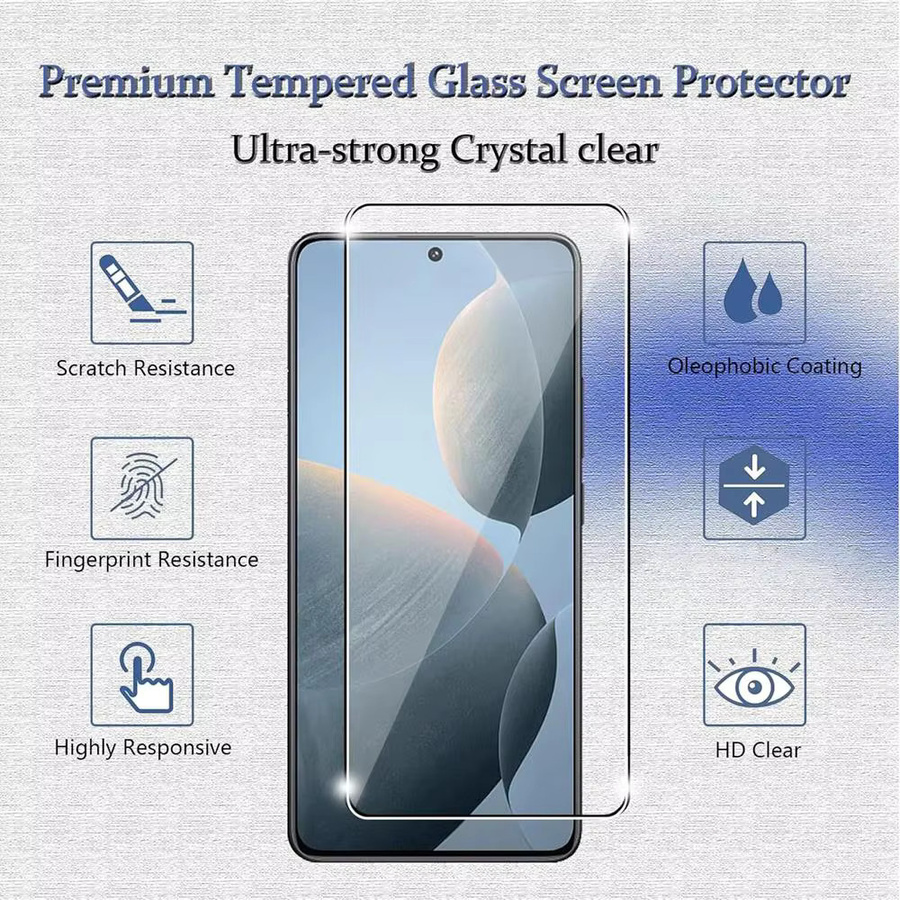 6-in-1 Displayschutzset für Samsung Galaxy A16 A55 A35 A15 S23 FE mit gehärtetem Glas und Metall-Kamera-Objektivdeckel in Transparent und Schwarz - Bild 3