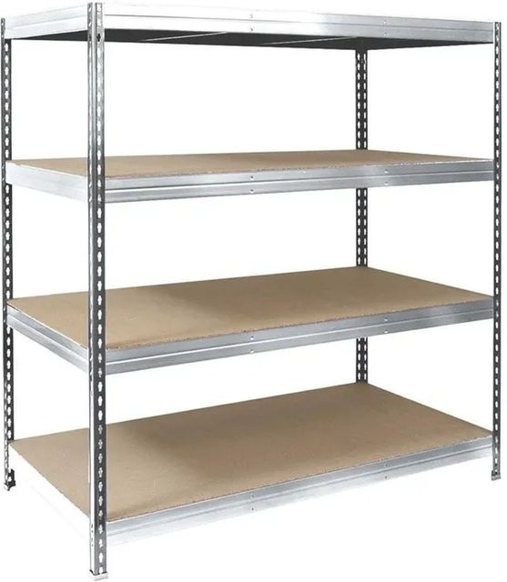 Mammut Weitspannregal Verzinkt Silber B/T/H: 200 x 150 x 80 cm - Bild 1