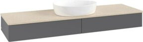 V&B Waschtischunterschrank Antao ohne Frontstruktur in Anthrazit lackiert B/T: 160 x 50 cm - Bild 1