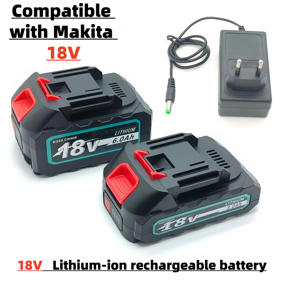 Makita Lithium-Ionen-Akku 18 V für Elektroschrauber und Bohrer, kompatibel mit BL1830, BL1835, BL1840 und 18650 Akkus - Bild 2