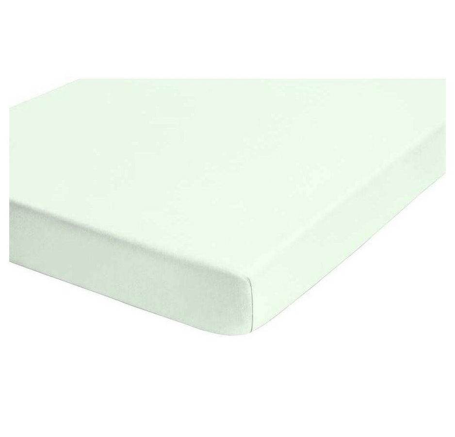 Biberna Spannbettlaken aus Feinjersey mit Gummizug, Farbe: Biber - Bild 1